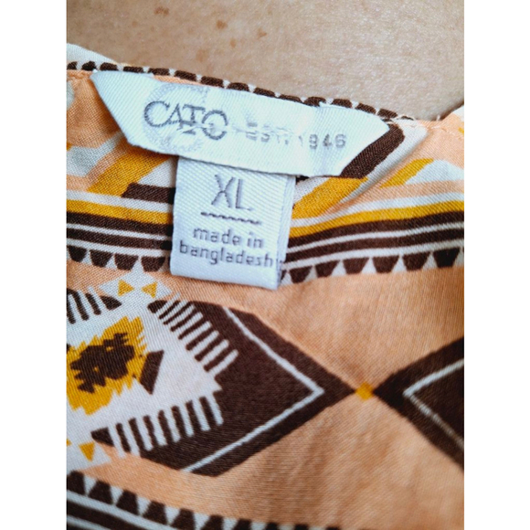 Women's Cato blouse XL Orange Brown - Picture 4 of 5